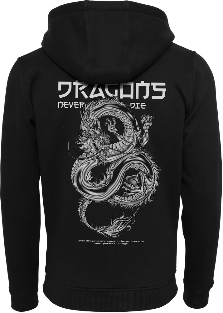 MisterTeeDragonsNeverDieHeavyZipHoodyMT3063