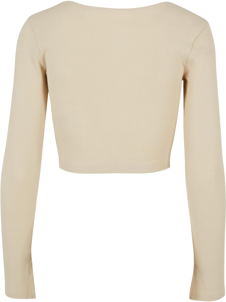 UrbanClassicsDamenLadiesShortRibCorsageLongsleeveSoftseagrass-3XL