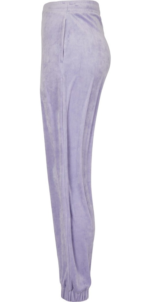 UrbanClassicsDamenLadiesHighWaistBallonVelvetSweatPantsLavender-3XL