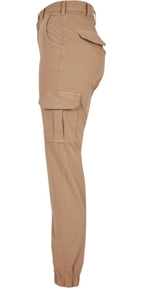 UrbanClassicsDamenHoseLadiesHighWaistCargoPantsUnionbeige-26