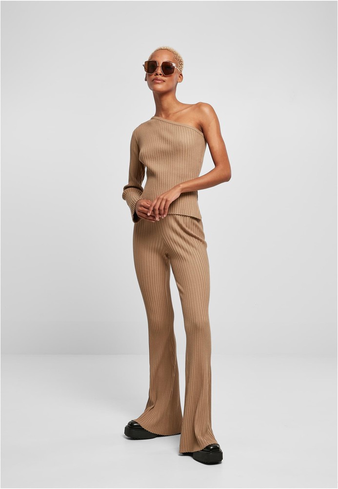 UrbanClassicsDamenLadiesFlaredRibKnitLeggings