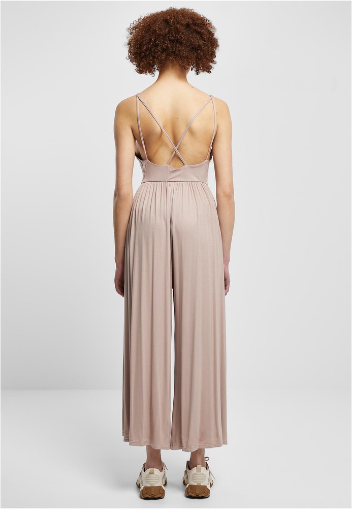 UrbanClassicsDamenLadiesModalSpaghettiJumpsuitDuskrose-3XL