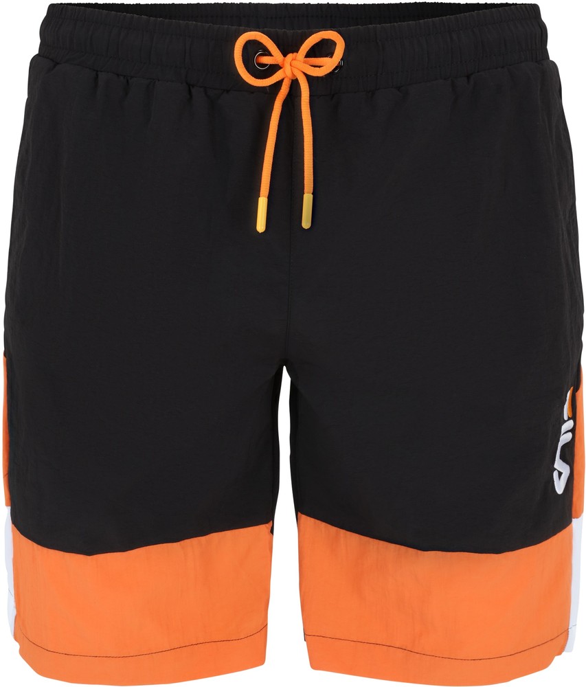 FilaKurzeHoseSciaccaSwimShortsBlack-CelosiaOrange-BrightWhite-XS
